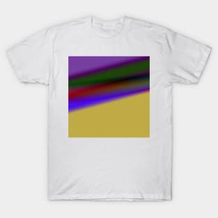 BLUE YELLOW PURPLE TEXTURE ART T-Shirt